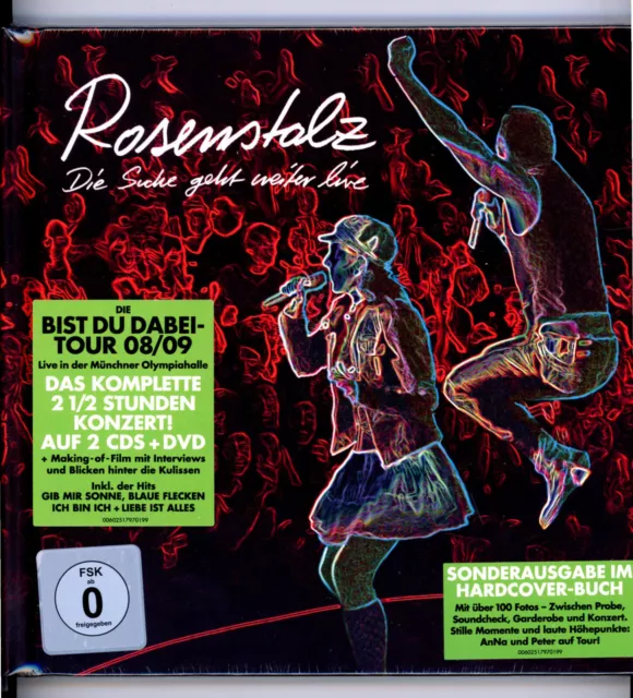 Rosenstolz – Die Suche Geht Weiter Live Deluxe Edition, Hardcover Book _Neu/OVP
