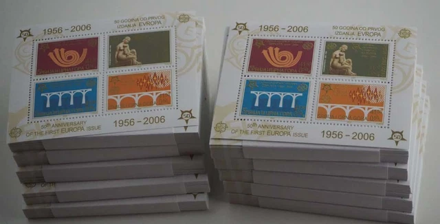 2005 Jugoslawien; 1000 Blocks Europa, postfrisch/MNH, Bl. 60, ME 7500,-