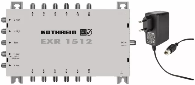 Kathrein EXR 1512 Multischalter (1 Satellit, 12 Teilnehmeranschlüsse, Klasse A)