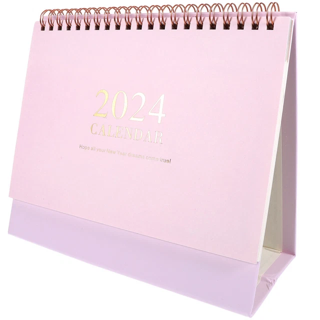 OFFICE DESK CALENDAR Small 2024 Calendar Office Table Calendar Binding Calendar £9.84 PicClick UK