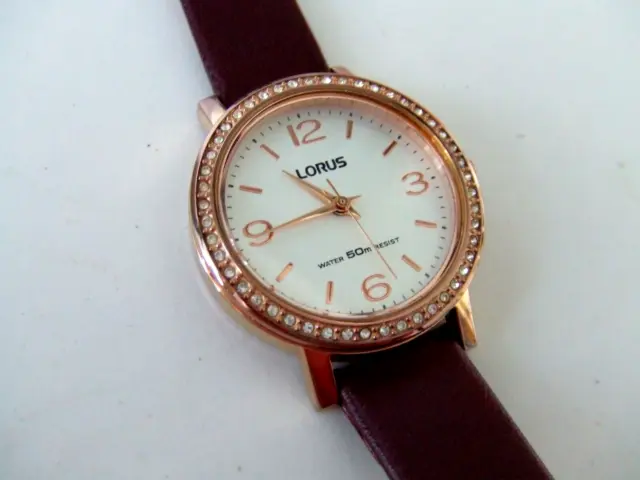 Ladies Gold Plated Lorus Watch - Ref:PC21-X079
