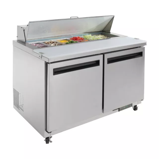 Polar 2 Door Preparation Counter Stainless Steel Gd882-A