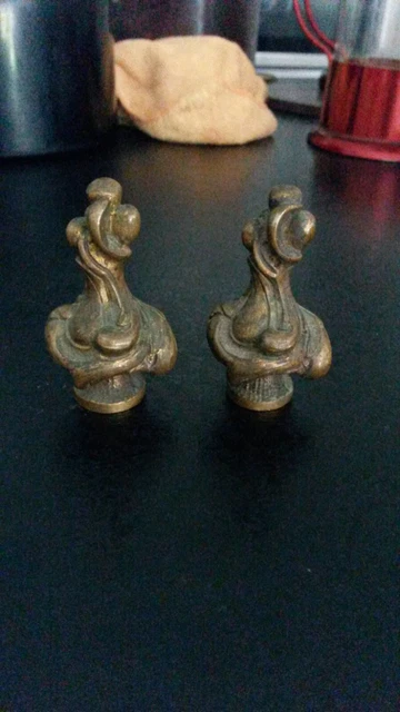 2 Bellas Decoraciones Bronce Francia XIX Em Siglo Z33