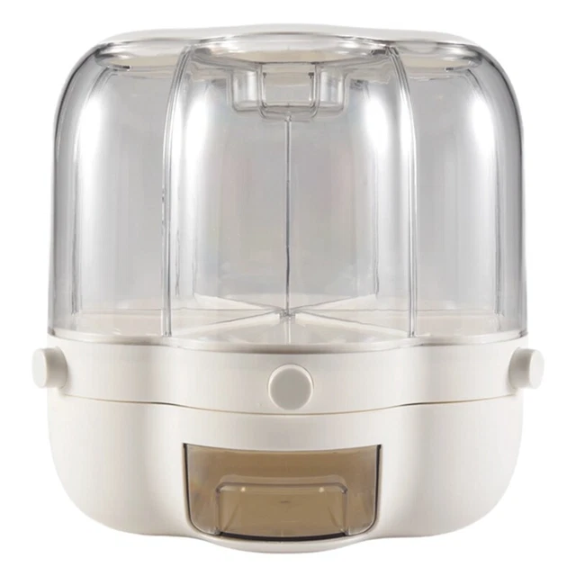 GIOCOOL Seau à Riz Rotatif à 6 Grilles | Conteneur De Stockage De Riz De Grande Capacité,Boîte