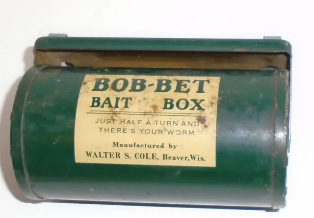 VINTAGE OLD PAL? Aluminum Metal Belt Bait Box Worm Holder Fishing $12.00 -  PicClick