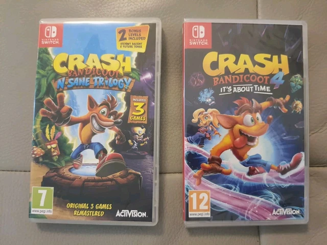 CRASH BANDICOOT N. Sane Trilogy + 4 It's About Time Nintendo Switch £49 ...