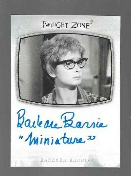Barbara Barrie Twilight Zone inscriptions autograph card Al-20 VARIATION