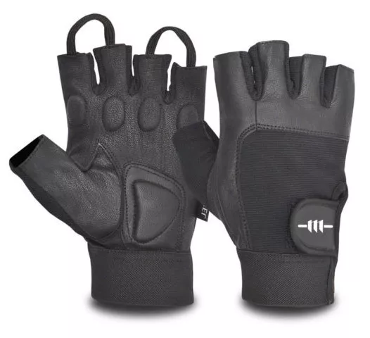 WEIGHT LIFT GLOVES by Everlast, Gray On Black Leather, Padded, 1080, Size  XL NEW $7.98 - PicClick