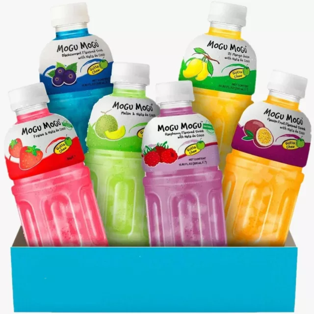 Mogu Mogu Fruit Juice 320ml  Any Random Assorted Flavours 24 Pack