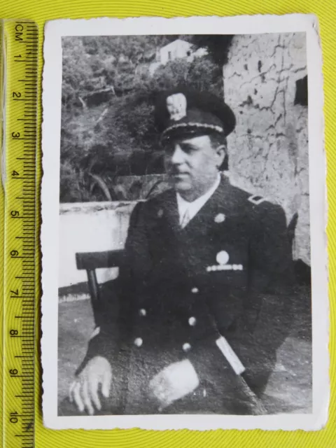 foto gerarca fascista con alta uniforme provincia di Salerno divisa d epoca da