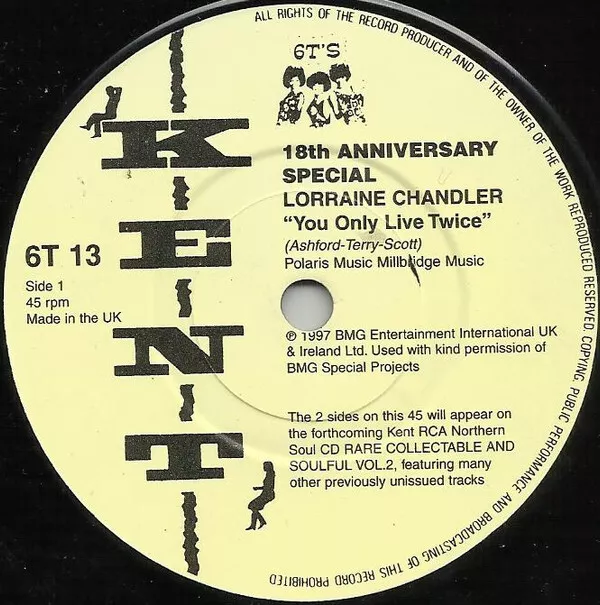 Lorraine Chandler - You Only Live Twice / My Imagination, 7"(Vinyl)