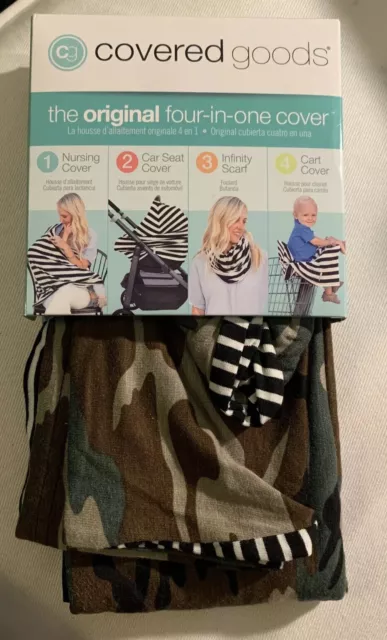 Covered Goods Multi-Use Nursing Car Seat Shopping Cart Cover Infinity Scarf NWT