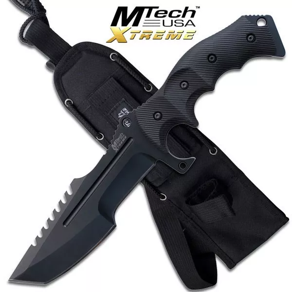 11" MTECH XTREME TACTICAL COMBAT HUNTING KNIFE Survival Military Fixed Blade