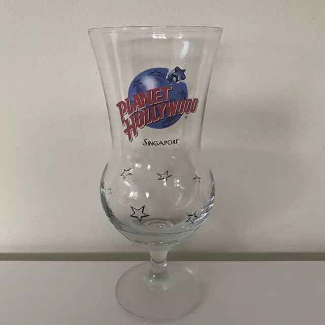 Planet Hollywood Singapore Hurricane Tall Cocktail Pint Drinks Glass Souvenir