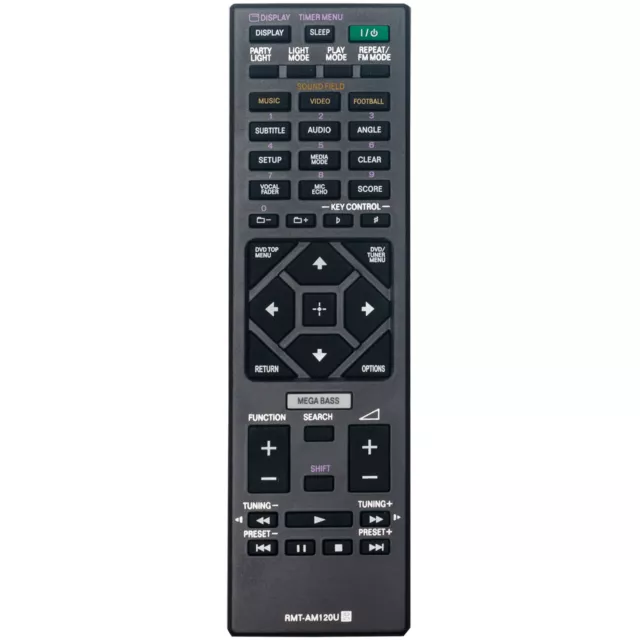 RMT-AM120U Remote Control for Sony Home Audio System MHC-GT3D MHC-V7D MHC-GT5D