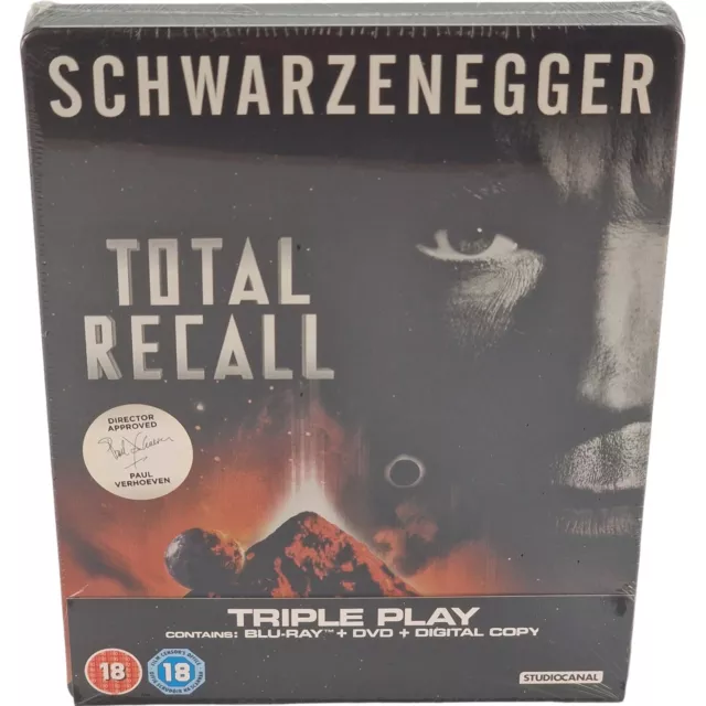 Total Recall SteelBook Blu-ray Zavvi Edition limitée Région libre Fr