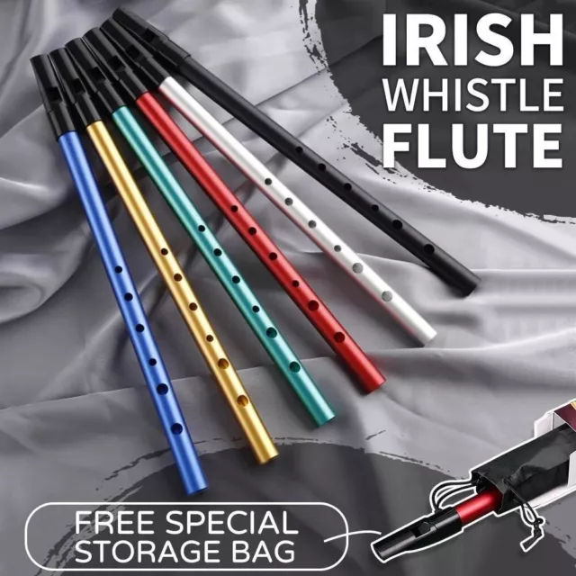 Metal Tin Whistle C/D Key Triditional Music High Quality Irish Whistle