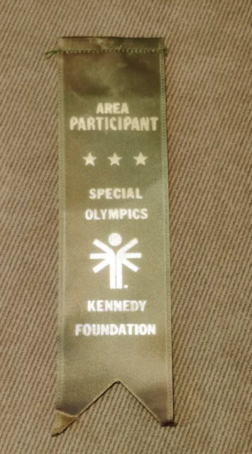 1980's Area Participant Special Olympics Kennedy Foundation Ribbon