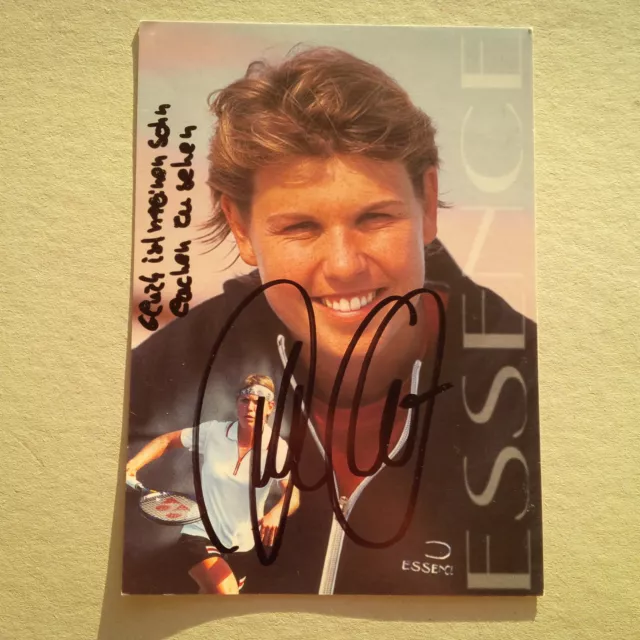 ANKE HUBER (DEU) TENNIS 15 Karrieretitel signed signiert 10x15 Autogrammkarte