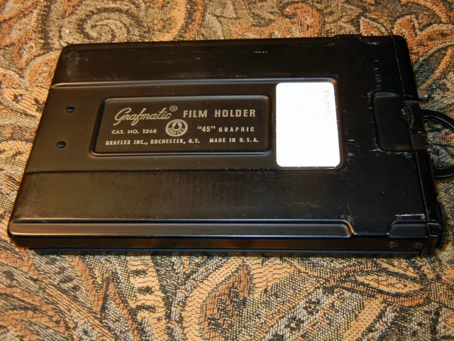 Graflex 4X5 Grafmatic film  holder with all 6 septums, excellent, working