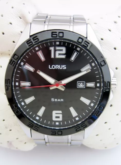 LORUS WATCH BY Seiko Mens Pc32 X189 Stainless Steel Bracelet Date Genuine 17.49 PicClick UK