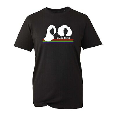 MI PIACCIONO LE RAGAZZE T-shirt, RAINBOW LOVE Lesbiche LGBT Gay Pride Unisex Adulti Top