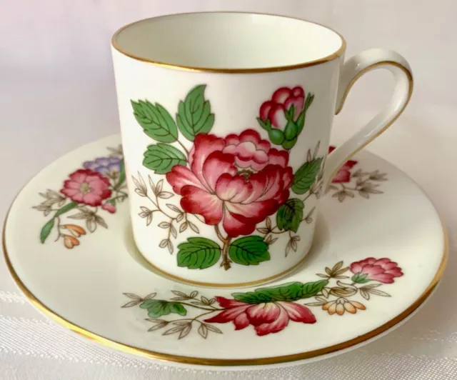Beautiful Wedgwood Charnwood Demitasse Cup & Saucer, Older Mark, Xclnt Cond