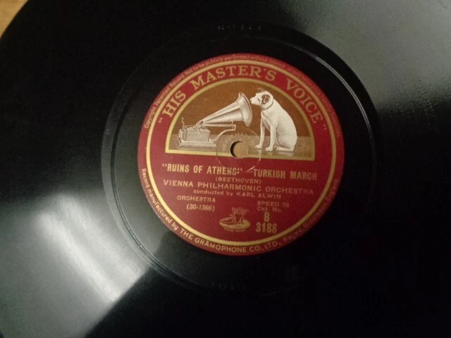 1930 His Masters Voice 78/Orquesta Filarmónica de Viena/Karl Alwin/E!!¡!