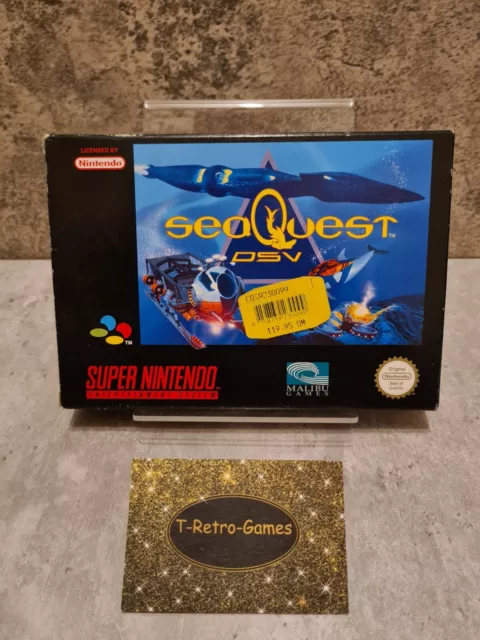 SNES Super Nintendo Sea Quest DSV mit OVP und Anleitung + Poster EUR