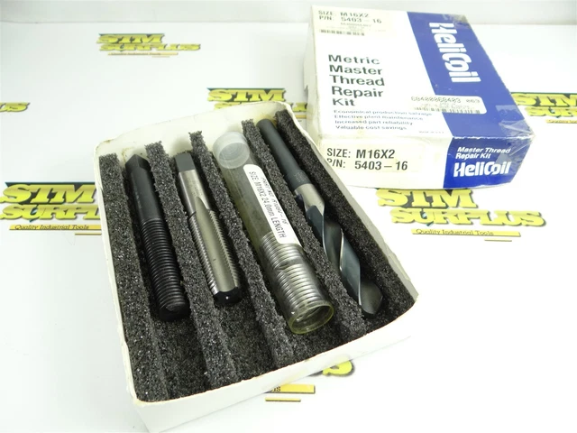 Helicoil Metric Master Thread Repair Kit M16 X 2.0 P/N 5403-16