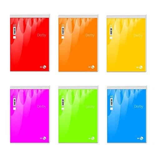 BM BeMore Notes Derby 0100015 Lot de 10 blocs de notes à point métallique For...