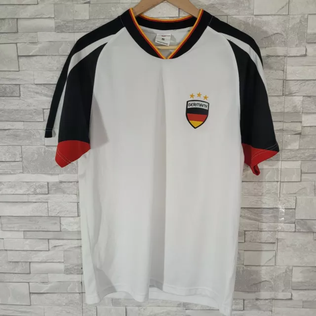 T-shirt uomo PRO TOUCH top bianco calcio medio Germania tedesco 10