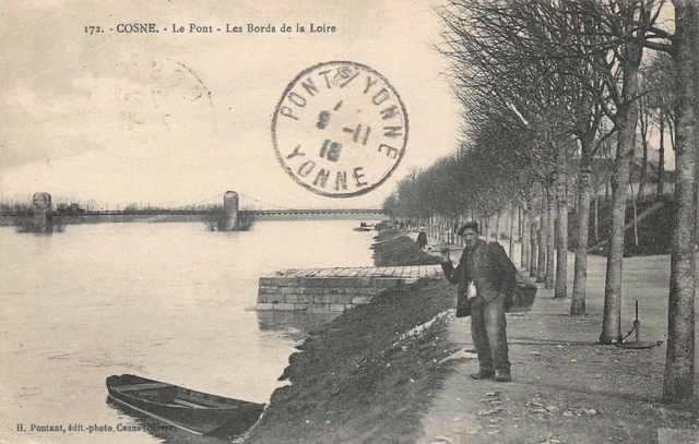 Cosne - le pont les bords de la Loire