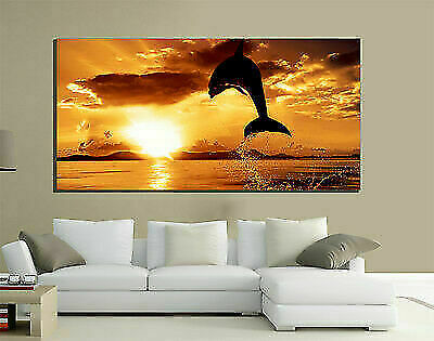 YJJPP Quadri Moderni su Tela HD Stampato Wall Art NESSUN Quadro 5 Pezzi Due Cavalli Neri Tramonto Paesaggio Soggiorno Decorazioni per la casa Poster 