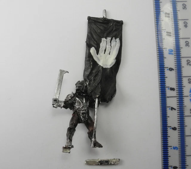 URUK HAI BANNER BEARER (broken tag) Metal Lord of the Rings LOTR Evil ...
