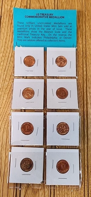 U.S. Treasury Mint Set Commemorative Medallions Lot