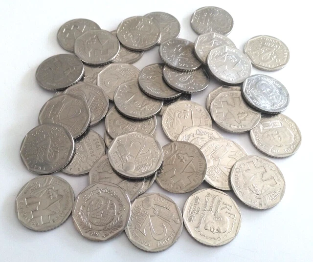 Lot 40 Pieces France 2 Franc Commemoratives Ref78549