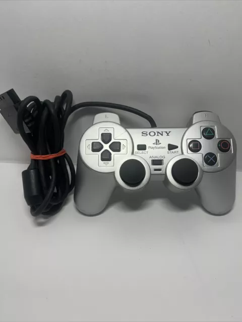 Sony PS2 Silver OEM Controller SCPH-10010 DualShock 2
