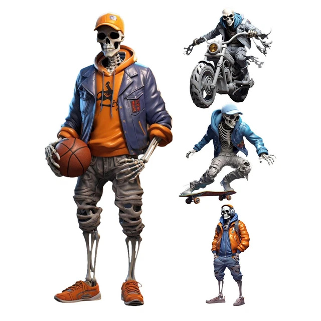 ACAREY Mini Halloween Skelett Deko - Garten Figuren Aus Kunstharz 11cm