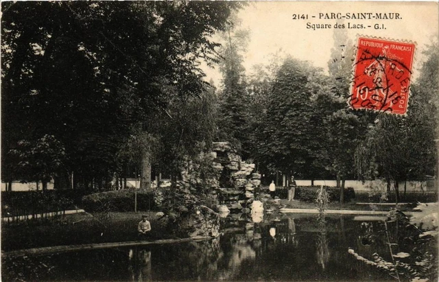 CPA AK Parc St-MAUR Square des Lacs (672075)