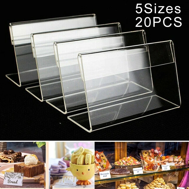 Supporto per insegne acriliche trasparenti supporto per display etichetta prezzo