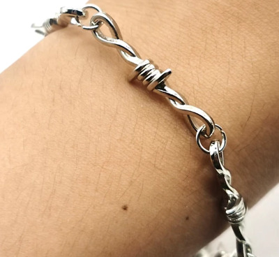 Barbed Wire Goth Punk Lobster Claw Clasp Bracelet - FAST US SHIPPER!
