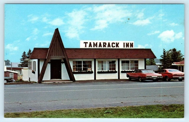 COPPER HARBOR, Michigan MI ~ Roadside TAMARACK INN Restaurant c1970s Postcard