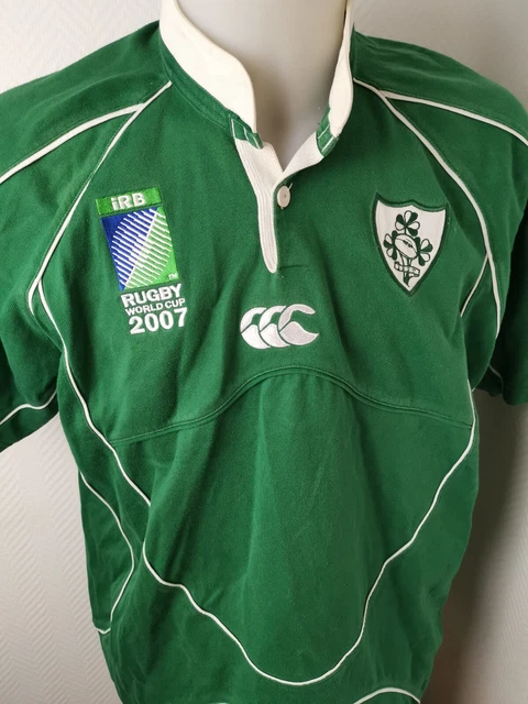 Maillot De Rugby Irlande Canterbury - Coupe Du Monde 2007/2008, Domicile, Taille 3XL - Occasion