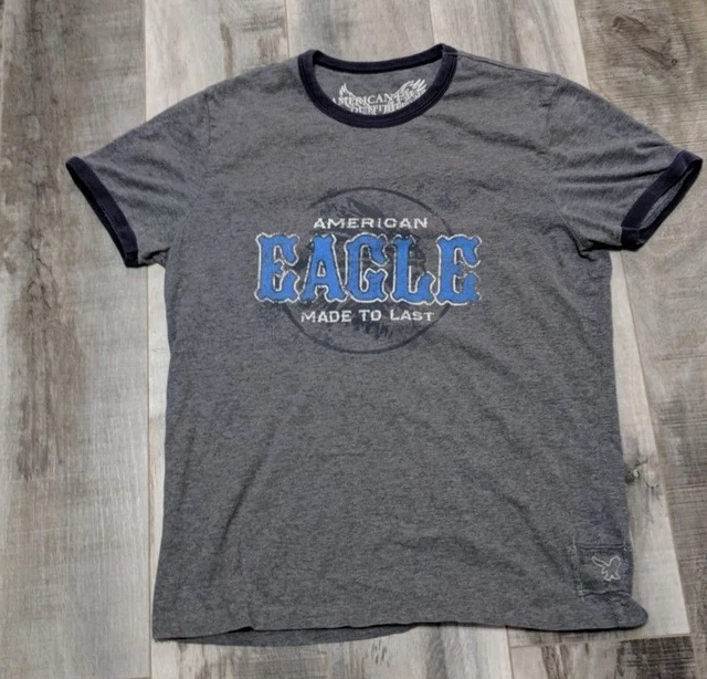 Short Cargo Homme American Eagle - Taille 34 - Blanc/bleu à Carreaux - Occasion Très Bon état