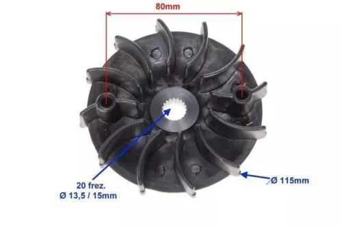 Variateur de vitesse pour scooter GY6-125 Variateur drive face 2