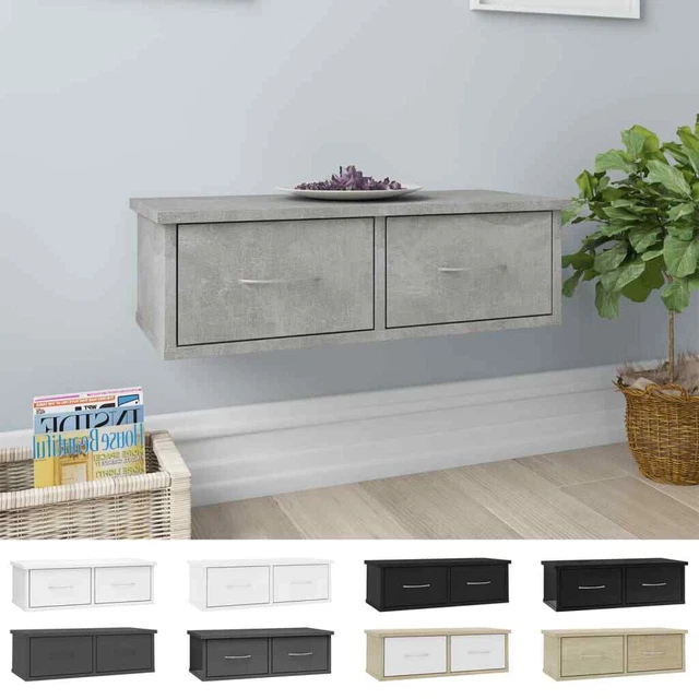 VidaXL Armoire Murale Blanc 80x15x80 Cm Bois D'ingénierie