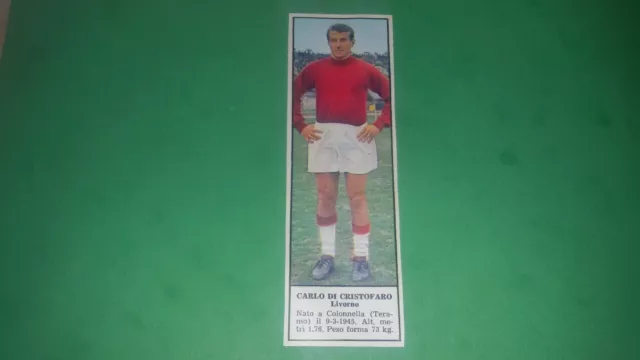 Figurina calciatori 1966/67 TEMPO Ediz. PALAZZI -  DI CRISTOFARO  -  LIVORNO