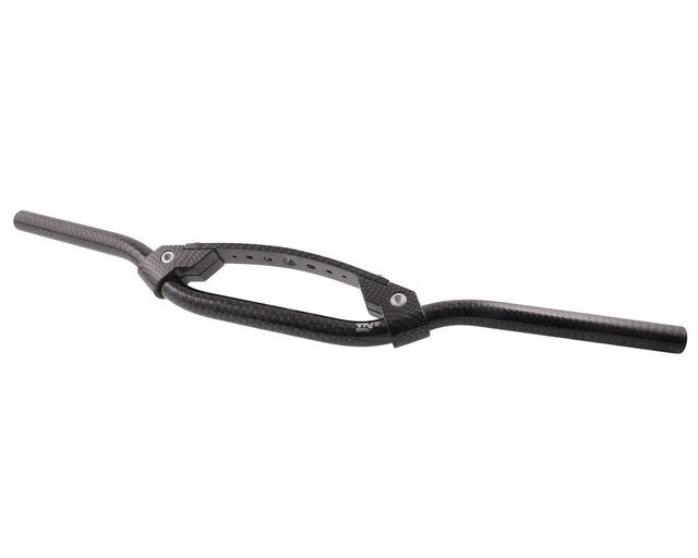 Guidon Downhill TNT Bow carbon look 22mm pince universelle scooter moto cyclomot