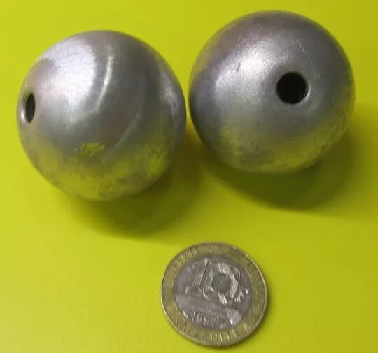 3003 Aluminum Hollow Sphere / Balls 1.50" (1 1/2") Diameter, 2 Pieces